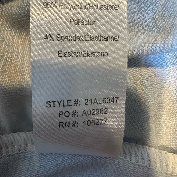 Hale Bob Blue Gold Chain Print Dress Size Medium - Picture 7 of 7